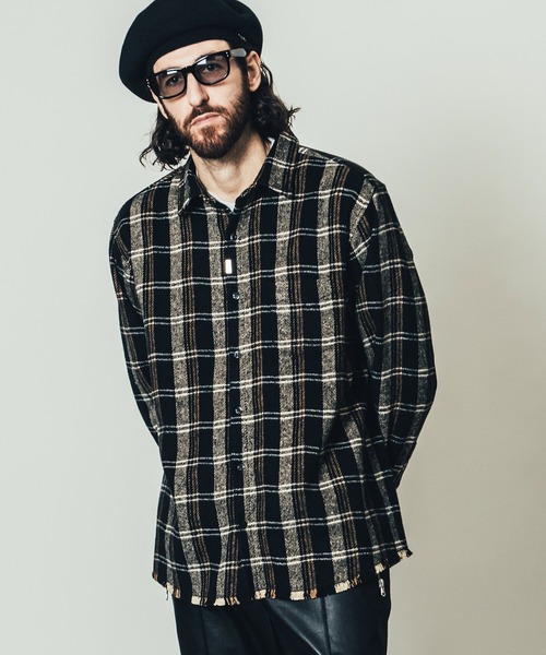 CRIMIE（クライミー）の「GRUNGE CHECK LONG SLEEVE SHIRT
