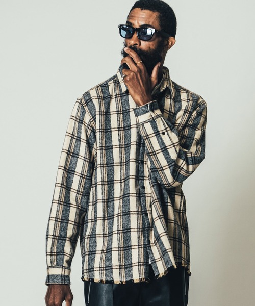 CRIMIE（クライミー）の「GRUNGE CHECK LONG SLEEVE SHIRT