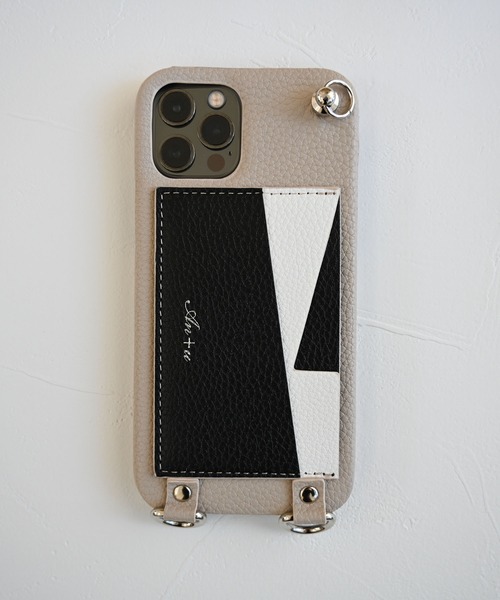 An+u（アンユー）の「バイカラー カードポケット スマホケース iPhone12 / iPhone12pro（スマホケース/カバー・レディース・ラベンダー/ブラック×ゴールド/ブラック×シルバー/ピンク/ブラック/シルバー/イエロー・ONE SIZE）」の11枚目の写真