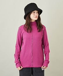 CUBE SUGAR（キューブシュガー）の「配色ステッチタートルネックプルオーバー（Tシャツ/カットソー）」
