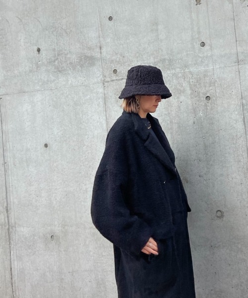 COLOR TOKYO ACCESSORIES（カラートウキョウアクセサリー）の「ファジーバケットハット（ハット・レディース・ベージュ/ブラック・FREE）」の21枚目の写真