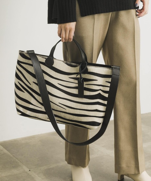 marco masi(マルコマージ)の「MARCO MASI ZEBRA TOTE BAG(トートバッグ・レディース・アニマル・-)」の1枚目の写真