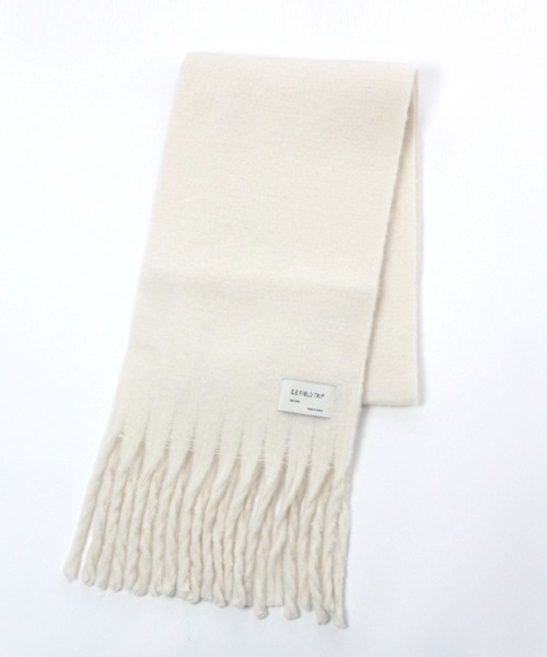 3.3 Field Trip （3.3フィールドトリップ）の「【UNISEX】3.3Field Trip／ソフトタッチマフラー（マフラー・レディース・キャメル/アイボリー/ピンク/ブラック・FREE）」の3枚目の写真