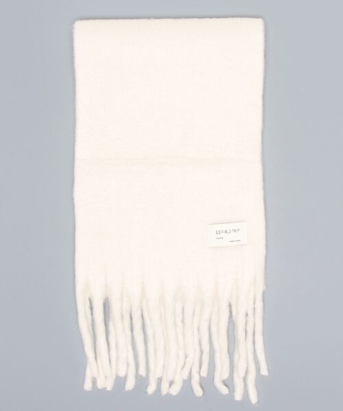 3.3 Field Trip （3.3フィールドトリップ）の「【UNISEX】3.3Field Trip／ソフトタッチマフラー（マフラー・レディース・キャメル/アイボリー/ピンク/ブラック・FREE）」の6枚目の写真