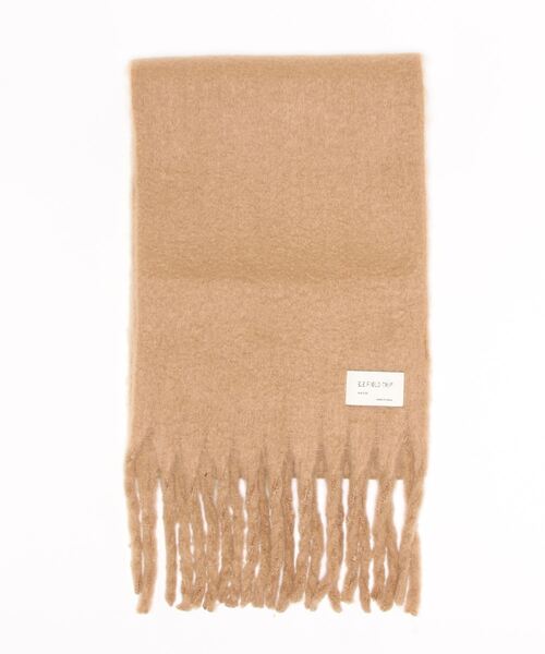 3.3 Field Trip （3.3フィールドトリップ）の「【UNISEX】3.3Field Trip／ソフトタッチマフラー（マフラー・レディース・キャメル/アイボリー/ピンク/ブラック・FREE）」の9枚目の写真