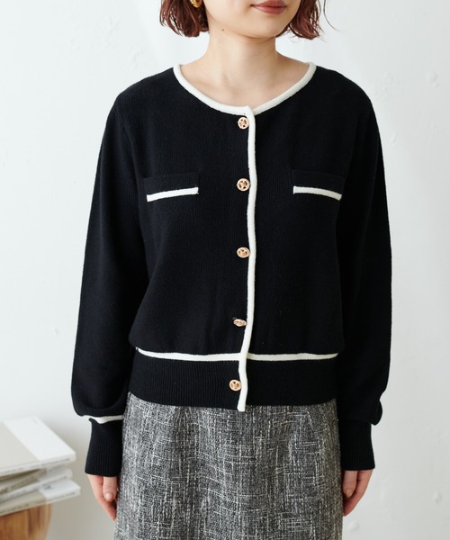 natural couture（ナチュラルクチュール）の「バイカラー金釦