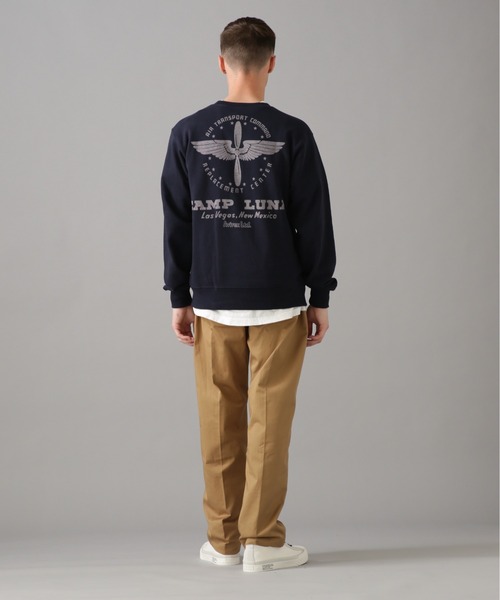 AVIREX（アヴィレックス）の「CREW NECK SWEAT CAMP LUNA /クルーネック スウェット キャンプ ルナ / AVIREX / アヴィレックス（スウェット・メンズ・その他5/オレンジ/オリーブ系/ネイビー・L/XL/M/2XL）」の13枚目の写真