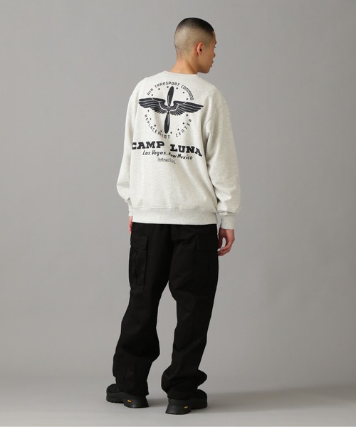 AVIREX（アヴィレックス）の「CREW NECK SWEAT CAMP LUNA /クルーネック スウェット キャンプ ルナ / AVIREX / アヴィレックス（スウェット・メンズ・その他5/オレンジ/オリーブ系/ネイビー・L/XL/M/2XL）」の19枚目の写真