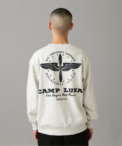 AVIREX（アヴィレックス）の「CREW NECK SWEAT CAMP LUNA /クルーネック スウェット キャンプ ルナ / AVIREX / アヴィレックス（スウェット・メンズ・その他5/オレンジ/オリーブ系/ネイビー・L/XL/M/2XL）」の22枚目の写真