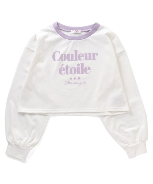 algy(アルジー)の「リンガータンタケロンT(Tシャツ/カットソー・キッズ・ミント/サックスブルー/オフホワイト・XX-SMALL/X-SMALL/MEDIUM/SMALL)」の2枚目の写真