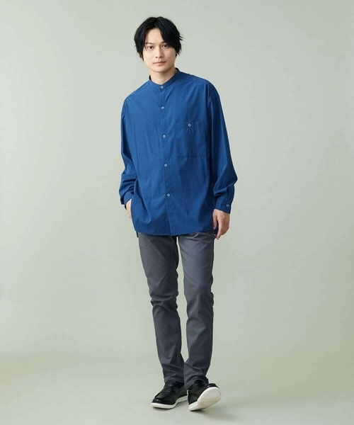 a.v.v(アーヴェヴェ)の「リングドットBIGシャツ(シャツ/ブラウス・メンズ・ブルー/ライトブルー・48/46)」の15枚目の写真