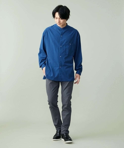 a.v.v(アーヴェヴェ)の「リングドットBIGシャツ(シャツ/ブラウス・メンズ・ブルー/ライトブルー・48/46)」の16枚目の写真