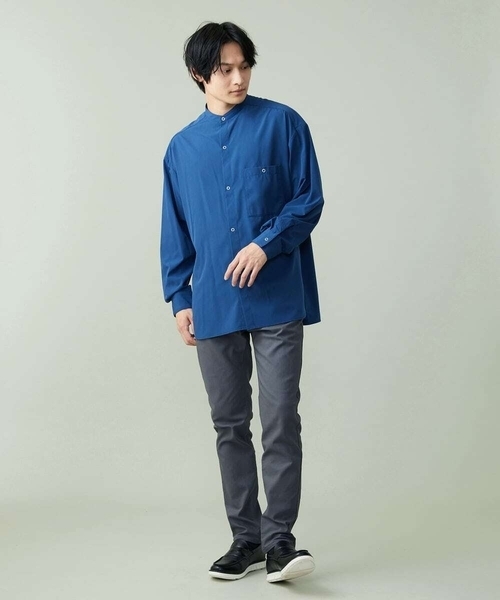 a.v.v(アーヴェヴェ)の「リングドットBIGシャツ(シャツ/ブラウス・メンズ・ブルー/ライトブルー・48/46)」の17枚目の写真