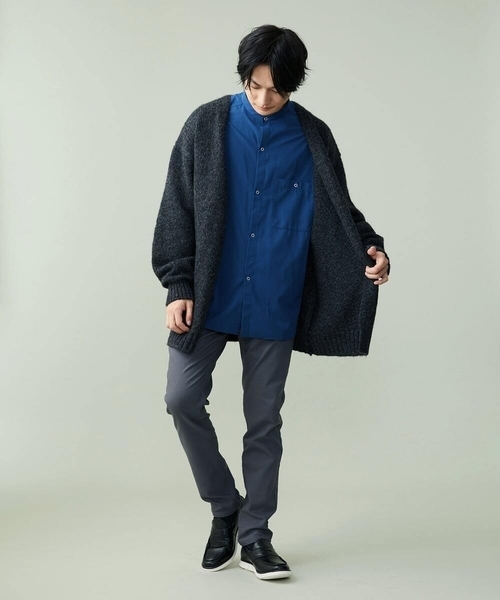 a.v.v(アーヴェヴェ)の「リングドットBIGシャツ(シャツ/ブラウス・メンズ・ブルー/ライトブルー・48/46)」の19枚目の写真