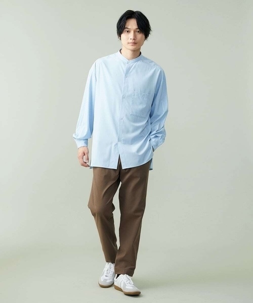 a.v.v(アーヴェヴェ)の「リングドットBIGシャツ(シャツ/ブラウス・メンズ・ブルー/ライトブルー・48/46)」の20枚目の写真