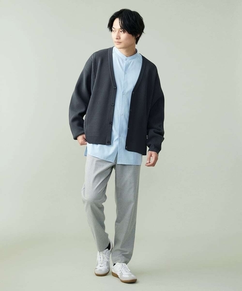 a.v.v(アーヴェヴェ)の「リングドットBIGシャツ(シャツ/ブラウス・メンズ・ブルー/ライトブルー・48/46)」の22枚目の写真