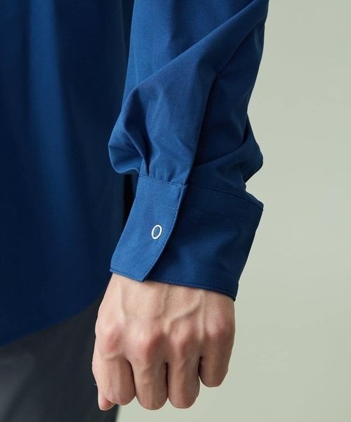 a.v.v(アーヴェヴェ)の「リングドットBIGシャツ(シャツ/ブラウス・メンズ・ブルー/ライトブルー・48/46)」の10枚目の写真