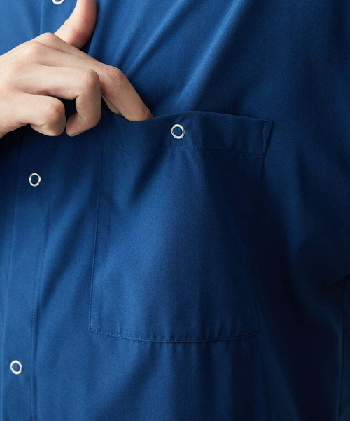 a.v.v(アーヴェヴェ)の「リングドットBIGシャツ(シャツ/ブラウス・メンズ・ブルー/ライトブルー・48/46)」の12枚目の写真