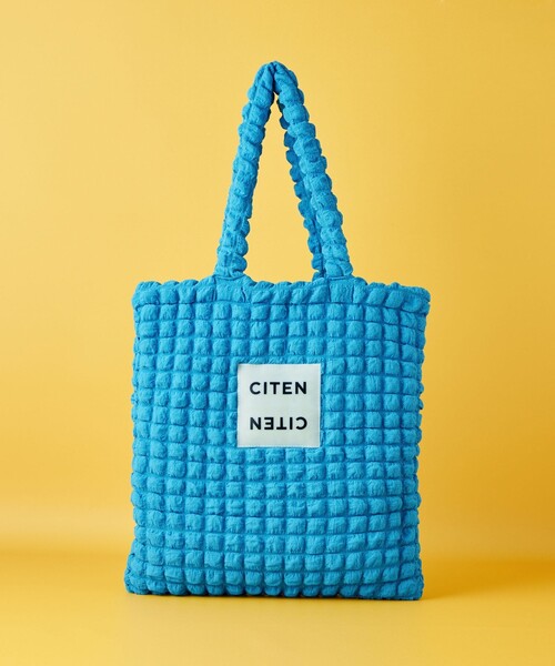 CITEN（シテン）の「＜CITEN＞ポップコーン トートバッグ（トートバッグ・レディース・コバルトブルー/ケリー/ブラック/オレンジ/オフホワイト/ブラウン/ロイヤルブルー・FREE）」の18枚目の写真