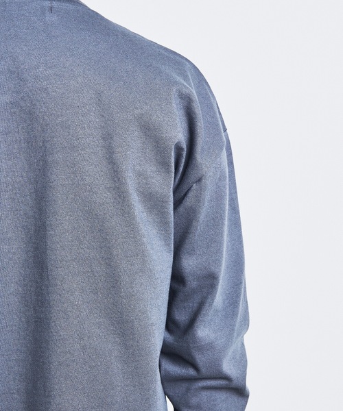 Magine（マージン）の「CTN HEAVY WEIGHT C/N L/S:ヘビーコットン クルーネック ロングスリーブ 23SS（Tシャツ/カットソー・メンズ・チャコールグレー/ブラック/カーキ/ホワイト・44/46/48）」の8枚目の写真