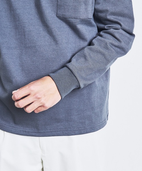 Magine（マージン）の「CTN HEAVY WEIGHT C/N L/S:ヘビーコットン クルーネック ロングスリーブ 23SS（Tシャツ/カットソー・メンズ・チャコールグレー/ブラック/カーキ/ホワイト・44/46/48）」の11枚目の写真