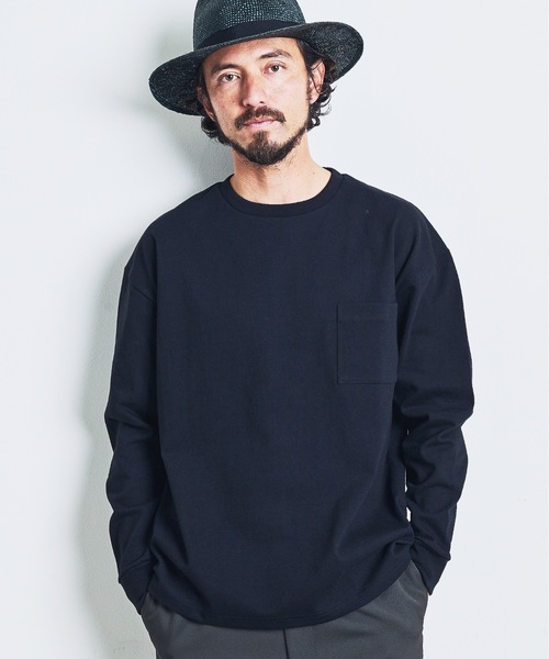 Magine（マージン）の「CTN HEAVY WEIGHT C/N L/S:ヘビーコットン クルーネック ロングスリーブ 23SS（Tシャツ/カットソー・メンズ・チャコールグレー/ブラック/カーキ/ホワイト・44/46/48）」の16枚目の写真