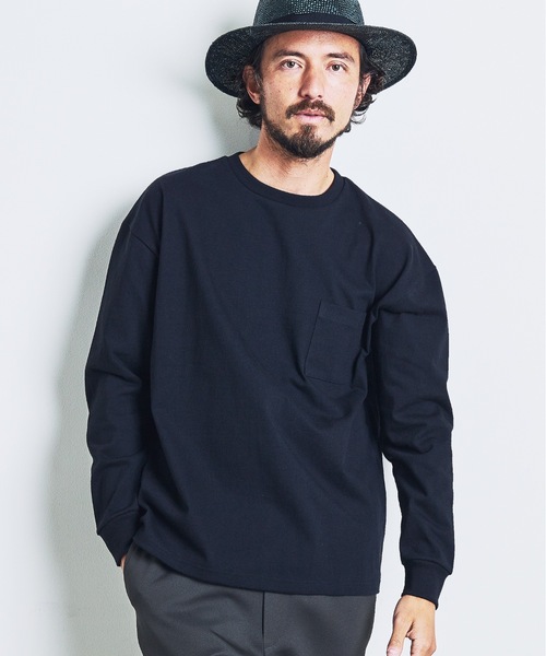 Magine（マージン）の「CTN HEAVY WEIGHT C/N L/S:ヘビーコットン クルーネック ロングスリーブ 23SS（Tシャツ/カットソー・メンズ・チャコールグレー/ブラック/カーキ/ホワイト・44/46/48）」の17枚目の写真