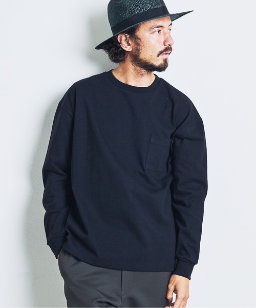 Magine（マージン）の「CTN HEAVY WEIGHT C/N L/S:ヘビーコットン クルーネック ロングスリーブ 23SS（Tシャツ/カットソー・メンズ・チャコールグレー/ブラック/カーキ/ホワイト・44/46/48）」の18枚目の写真