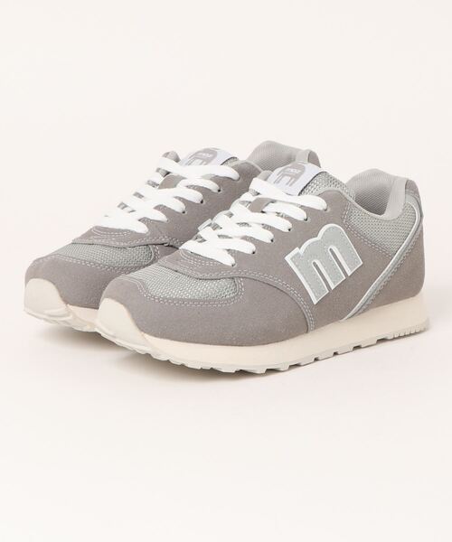 moz(モズ)の「【MOZ】レトロローカットスニーカー(スニーカー・レディース・グレー/ブラック/ネイビー/マスタード/パープル/その他/サックスブルー/ブラック×ホワイト/ダークベージュ/ベージュ/グレー系その他・22.5cm/23.0cm/23.5cm/24.0cm/24.5cm/25.0cm)」の3枚目の写真