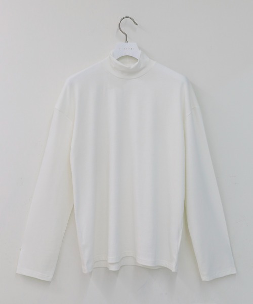 minsobi(ミンソビ)の「ハイネック長袖Tシャツ ベーシック ロンT(Tシャツ/カットソー・メンズ・ブラック/オリーブ/ブルー/アイボリー/ダークグレー/キャメル/Wine・FREE)」の15枚目の写真