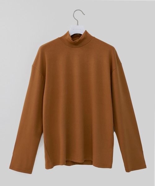 minsobi(ミンソビ)の「ハイネック長袖Tシャツ ベーシック ロンT(Tシャツ/カットソー・メンズ・ブラック/オリーブ/ブルー/アイボリー/ダークグレー/キャメル/Wine・FREE)」の20枚目の写真