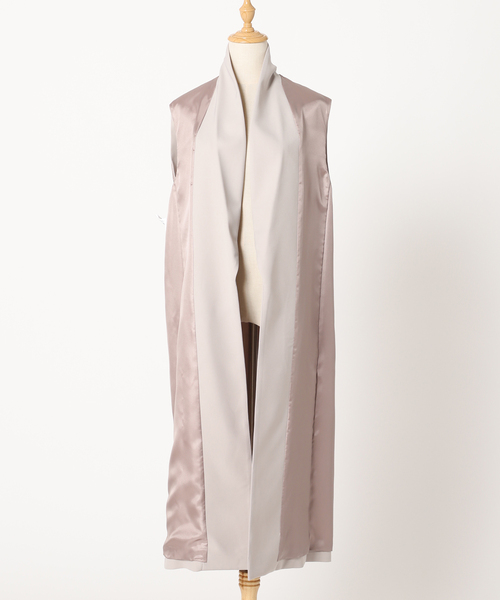 セール】ショールカラーロングジレ（ベスト）｜NOBLE（ノーブル）の