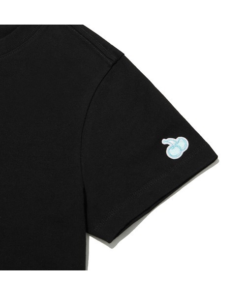 【KIRSH】MESH COLLAR T-SHIRT [BLACK]〜半袖Tシャツ★韓国発 セール】KIRSH CHERRY ARCH LOGO CROP T-SHIRT/キルシーチェリー