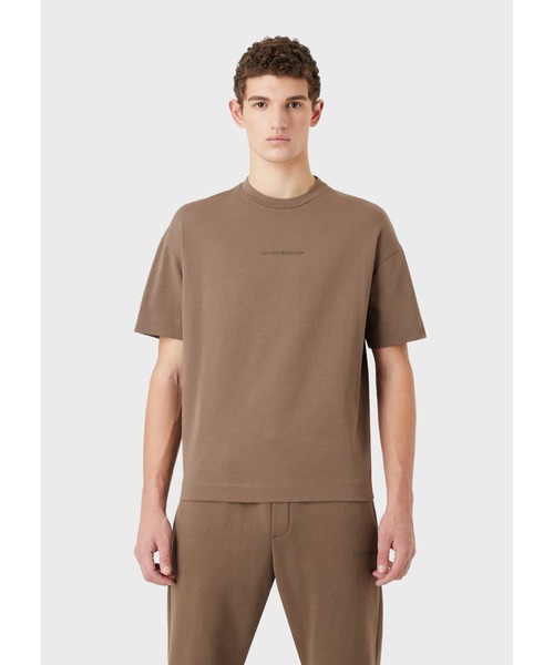 EMPORIO ARMANI（エンポリオアルマーニ）の「【エンポリオ アルマーニ】Tシャツ ヘビージャージー ボールドラバーロゴ（Tシャツ/カットソー・メンズ・ホワイト系その他/ブラック/ダークベージュ・LARGE/MEDIUM/SMALL/X-LARGE/XX-LARGE/X-SMALL）」の7枚目の写真