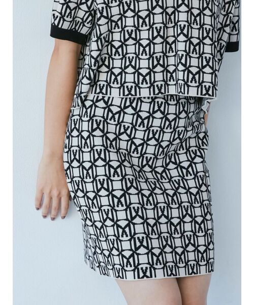 MURUA（ムルーア）の「モノグラムミニスカート（スカート・レディース・ブラック/オレンジ/ブルー・FREE）」の4枚目の写真