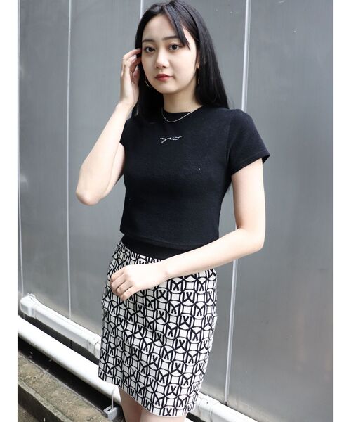 MURUA（ムルーア）の「モノグラムミニスカート（スカート・レディース・ブラック/オレンジ/ブルー・FREE）」の10枚目の写真