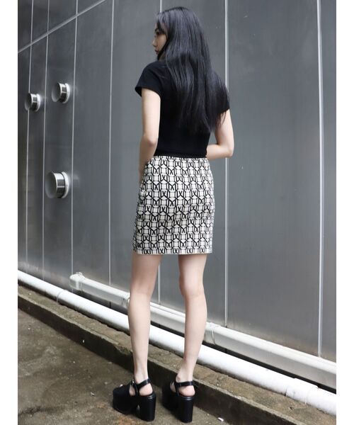 MURUA（ムルーア）の「モノグラムミニスカート（スカート・レディース・ブラック/オレンジ/ブルー・FREE）」の13枚目の写真