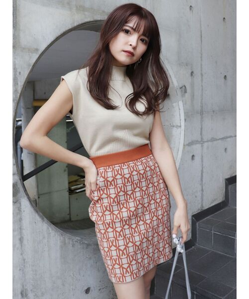 MURUA（ムルーア）の「モノグラムミニスカート（スカート・レディース・ブラック/オレンジ/ブルー・FREE）」の14枚目の写真