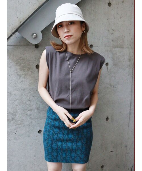 MURUA（ムルーア）の「モノグラムミニスカート（スカート・レディース・ブラック/オレンジ/ブルー・FREE）」の18枚目の写真