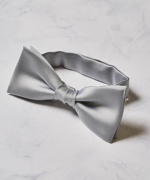 ADPOSION（アドポーション）の「サテン ソリッドボウタイ（蝶ネクタイ・メンズ・ホワイト/ワインレッド/ゴールド/レッド/グレー/ライトグレー/ブラック/ブラウン/ネイビー/シャンパン/グリーン・FREE）」の4枚目の写真