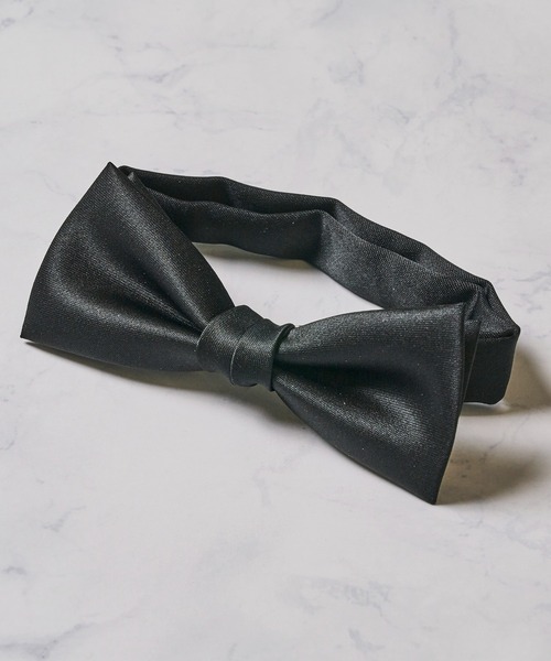 ADPOSION（アドポーション）の「サテン ソリッドボウタイ（蝶ネクタイ・メンズ・ホワイト/ワインレッド/ゴールド/レッド/グレー/ライトグレー/ブラック/ブラウン/ネイビー/シャンパン/グリーン・FREE）」の3枚目の写真