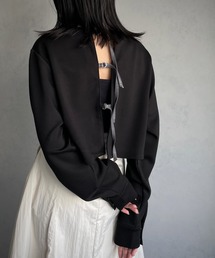 【&g’aime】シルキーショートトップス