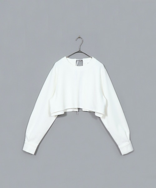 &g'aime（アンジェム）の「【&g’aime】シルキーショートトップス（Tシャツ/カットソー・レディース・ホワイト/ブラック・FREE）」の21枚目の写真