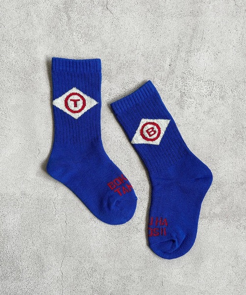 BOKU HA TANOSII(ボク ハ タノシイ)の「【BOKU HA TANOSII】ダイヤロゴソックス/kids16-18cm(ソックス/靴下・キッズ・ピンク/グリーン/ブルー・16-18cm)」の2枚目の写真