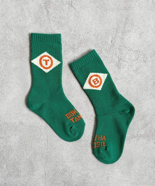 BOKU HA TANOSII(ボク ハ タノシイ)の「【BOKU HA TANOSII】ダイヤロゴソックス/kids16-18cm(ソックス/靴下・キッズ・ピンク/グリーン/ブルー・16-18cm)」の1枚目の写真