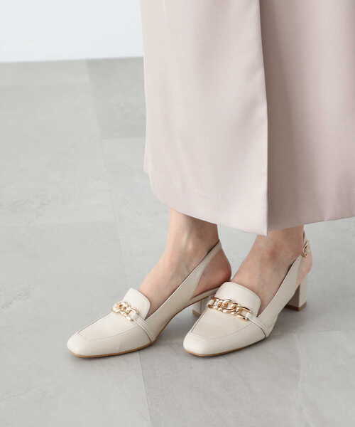 JILL by JILL STUART（ジルバイジルスチュアート）の「◇チェーンパンプス（パンプス・レディース・ブラウン/ホワイト/ブラック・MEDIUM/LARGE/SMALL）」の16枚目の写真