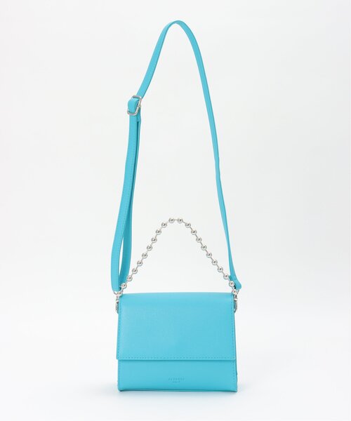 VENCEEXCHANGE（ヴァンスエクスチェンジ）の「2WAYスクエアボールチェーンミニショルダーバッグ（ショルダーバッグ・レディース・オフホワイト/グレー/ブラック/ブルー・FREE）」の16枚目の写真