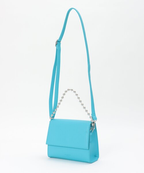 VENCEEXCHANGE（ヴァンスエクスチェンジ）の「2WAYスクエアボールチェーンミニショルダーバッグ（ショルダーバッグ・レディース・オフホワイト/グレー/ブラック/ブルー・FREE）」の17枚目の写真