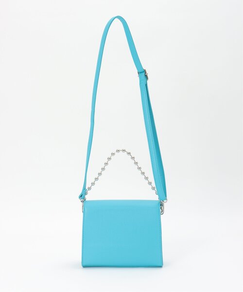 VENCEEXCHANGE（ヴァンスエクスチェンジ）の「2WAYスクエアボールチェーンミニショルダーバッグ（ショルダーバッグ・レディース・オフホワイト/グレー/ブラック/ブルー・FREE）」の18枚目の写真