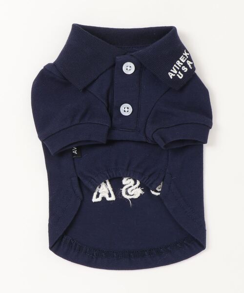AVIREX(アヴィレックス)の「AVIREX/U.S FLAGポロシャツ(ペットウェア・メンズ・イエロー/ネイビー・S/XS/3M/L/M/3L/3S/2L)」の14枚目の写真